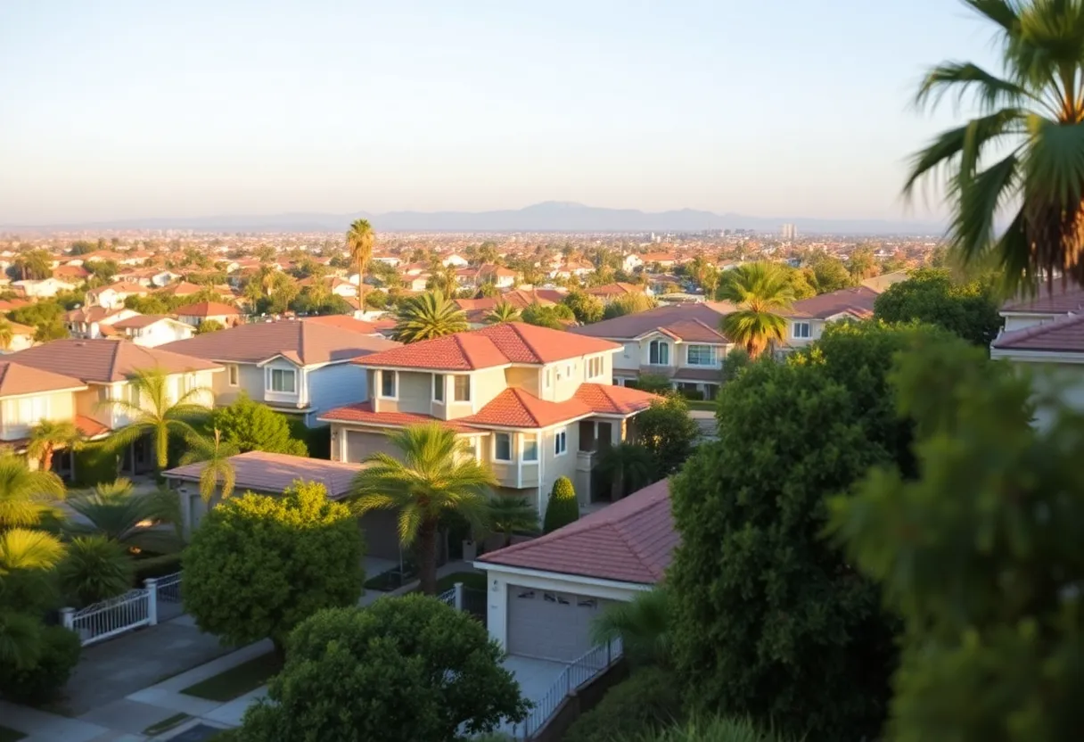 Residential neighborhood in San Diego