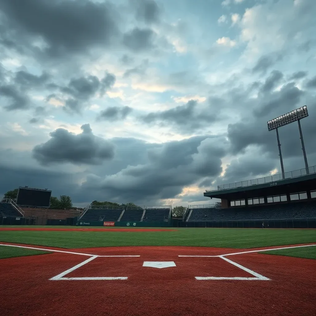 Empty baseball field at SDSU