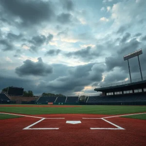 Empty baseball field at SDSU