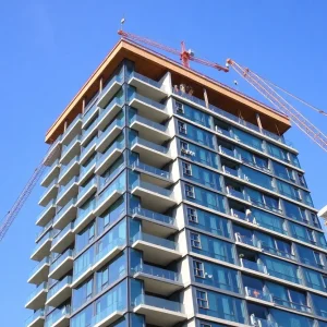 Construction of affordable housing at 101 Ash St. in San Diego