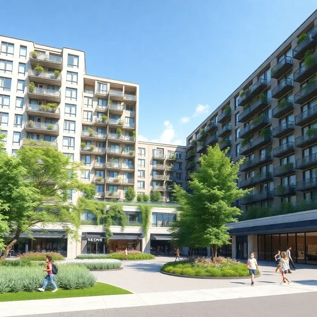 Rendering of the affordable housing complex at 101 Ash St.