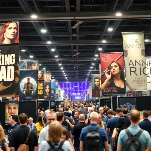 Fans at AMC Comic-Con panel enjoying The Walking Dead and Anne Rice presentations