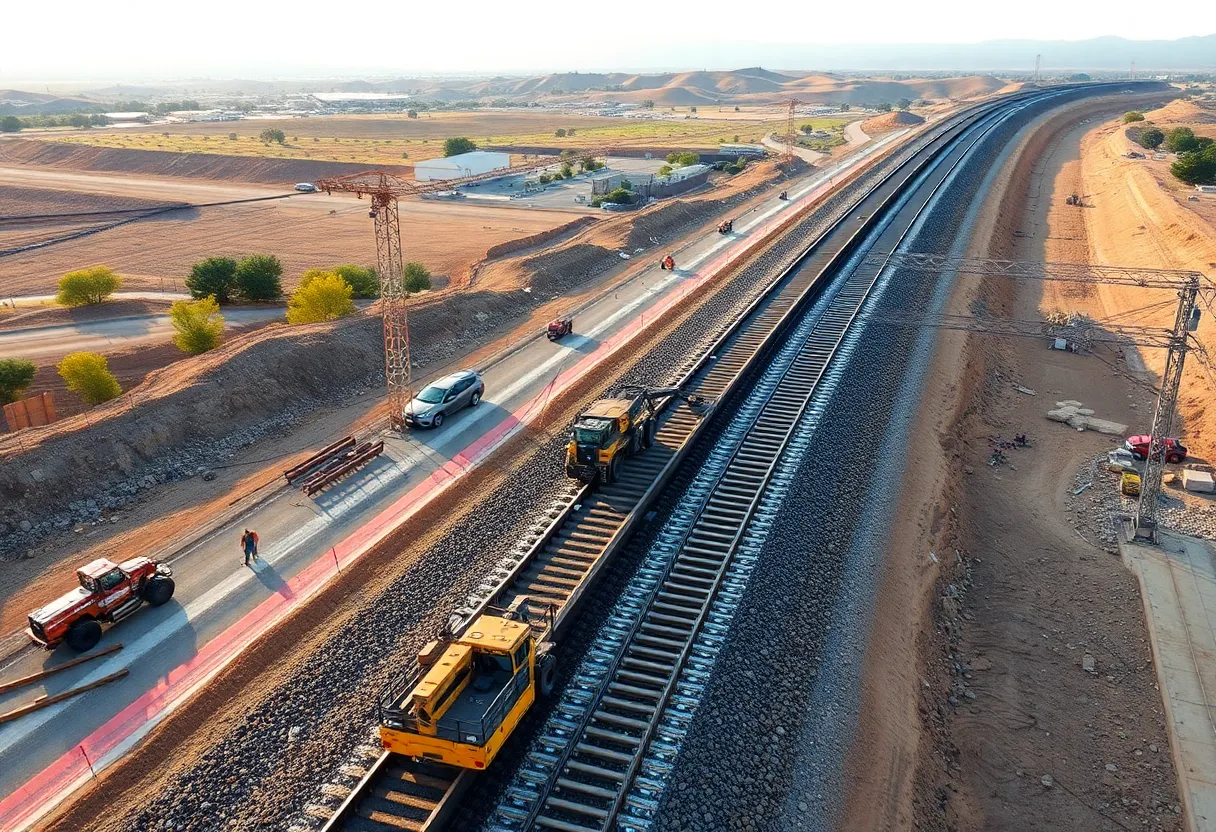 Construction of the California high-speed rail project
