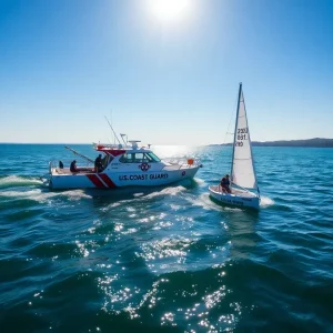 U.S. Coast Guard rescue operation in San Diego Bay