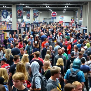 Crowd of fans at Comic-Con 2025 in creative costumes