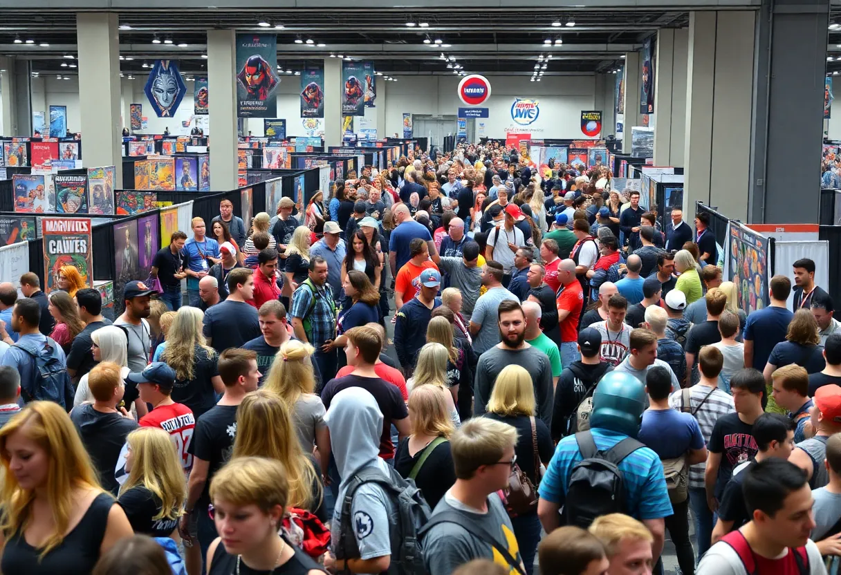 Crowd of fans at Comic-Con 2025 in creative costumes