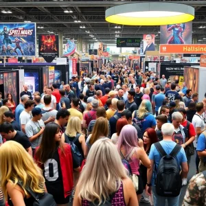 Fans in cosplay enjoying activities at San Diego Comic-Con