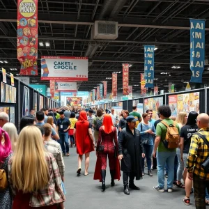 Fans at Comic-Con celebrating comic culture