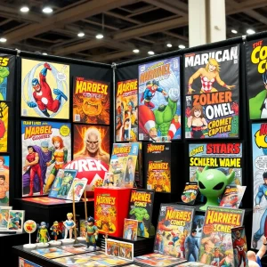 Exclusive collectibles at Titan Entertainment's Comic-Con booth