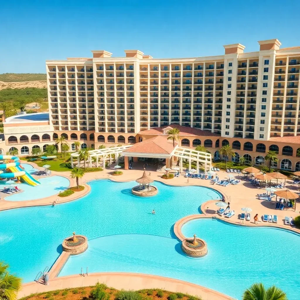 Exterior view of Gaylord Pacific Resort and Convention Center in Chula Vista
