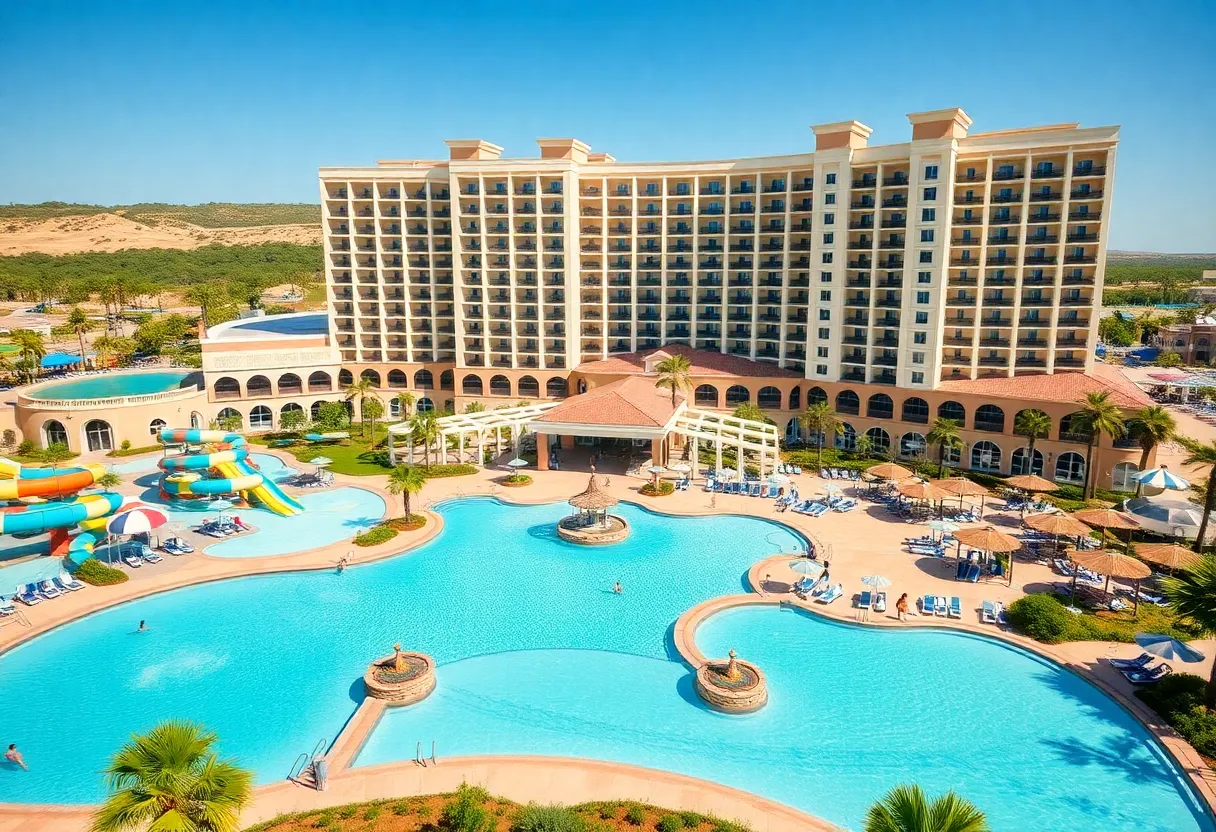 Exterior view of Gaylord Pacific Resort and Convention Center in Chula Vista