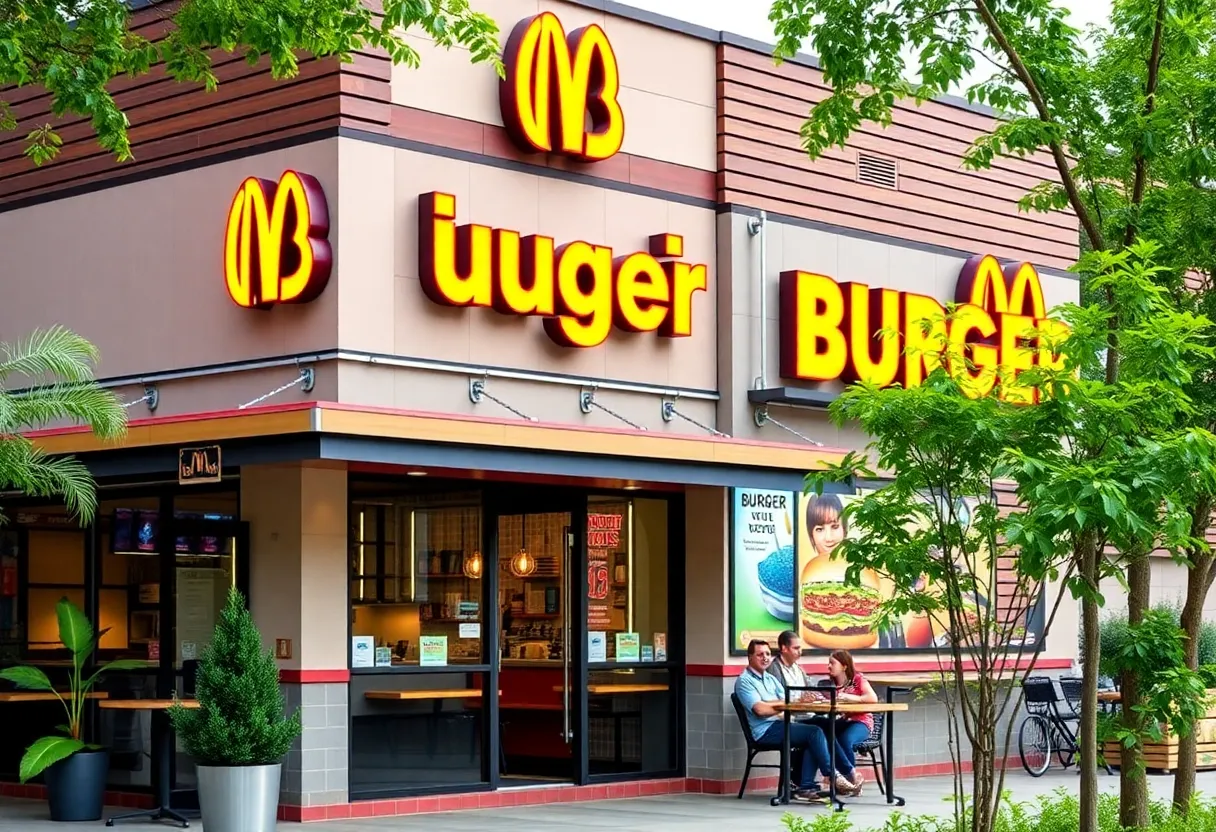 Exterior view of an In-N-Out Burger restaurant