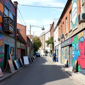 Murals and art installations in San Diego's underground art scene.