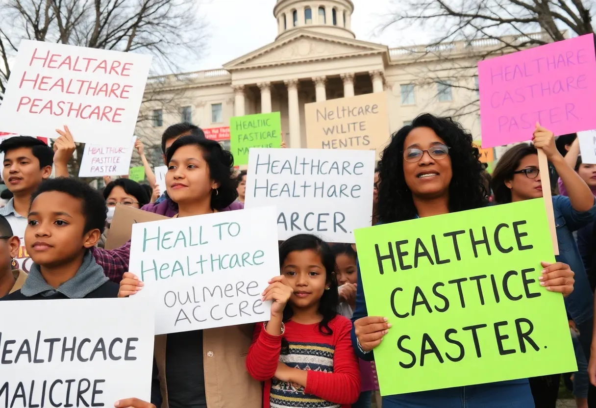 Families rally in San Diego to protest Medicaid cuts
