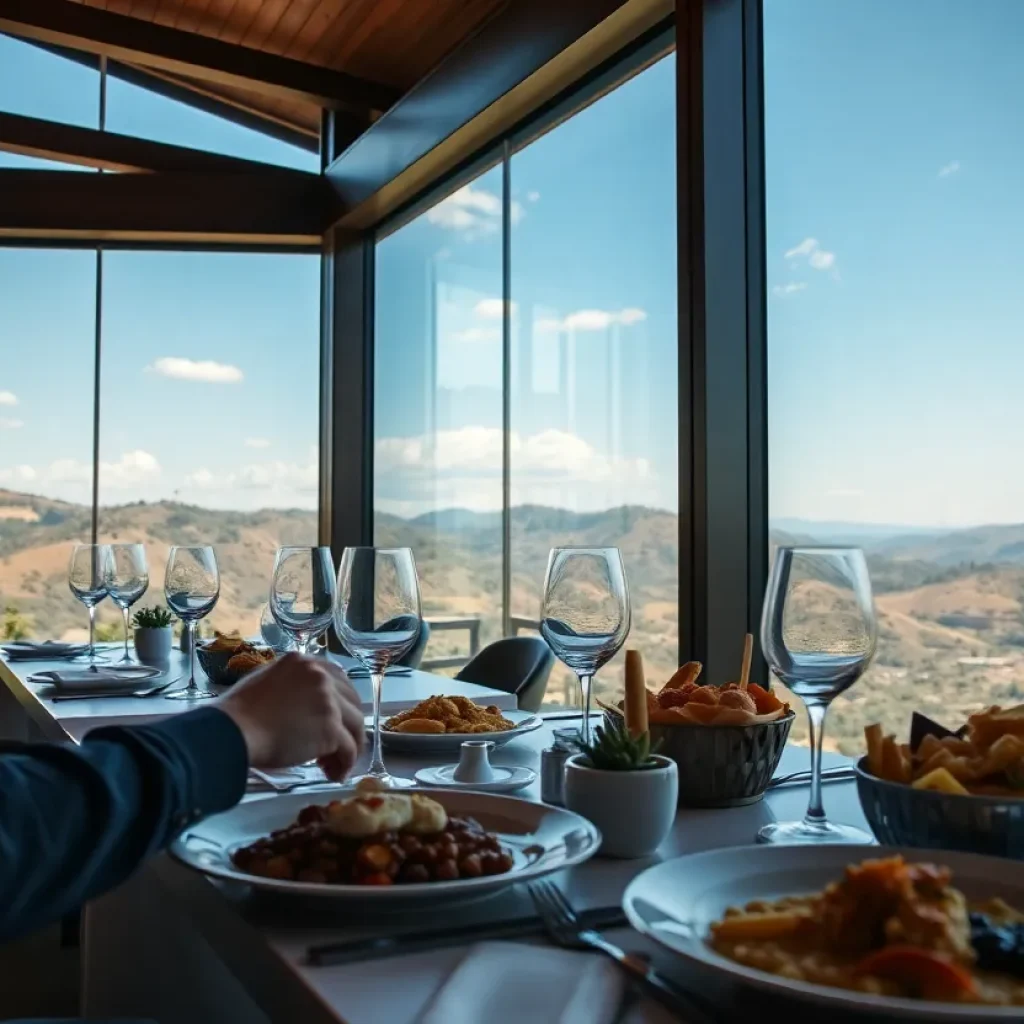 Gourmet dishes served at a fine dining restaurant in San Diego