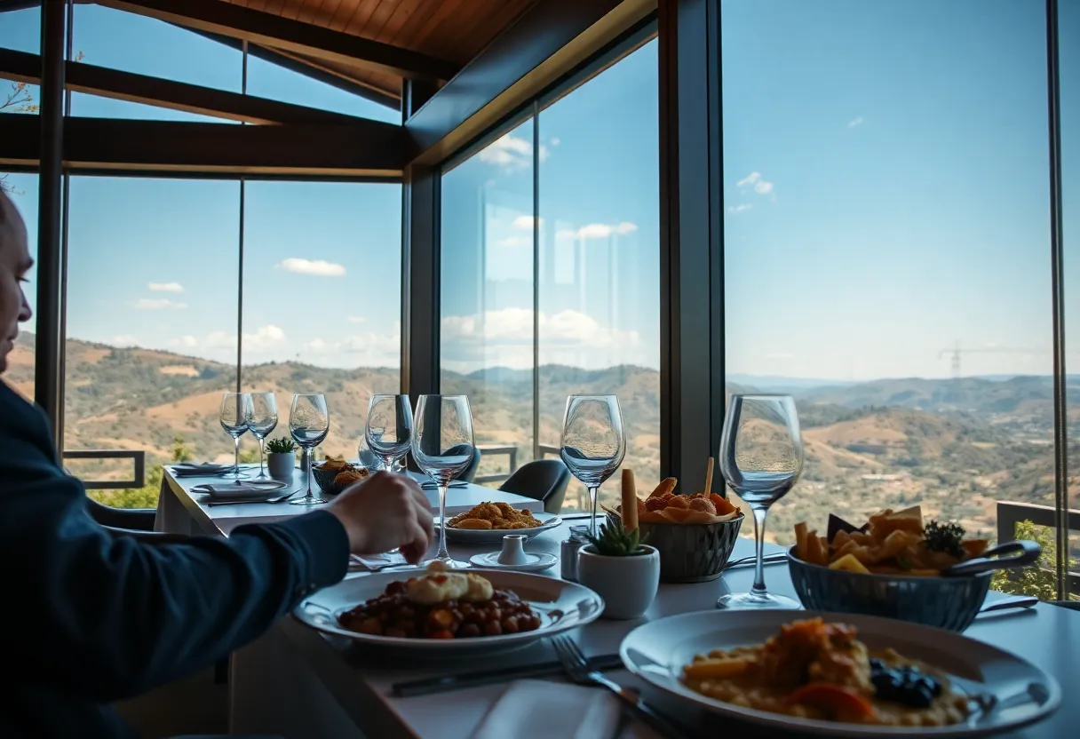 Gourmet dishes served at a fine dining restaurant in San Diego