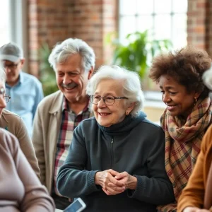Older adults participating in a community support program