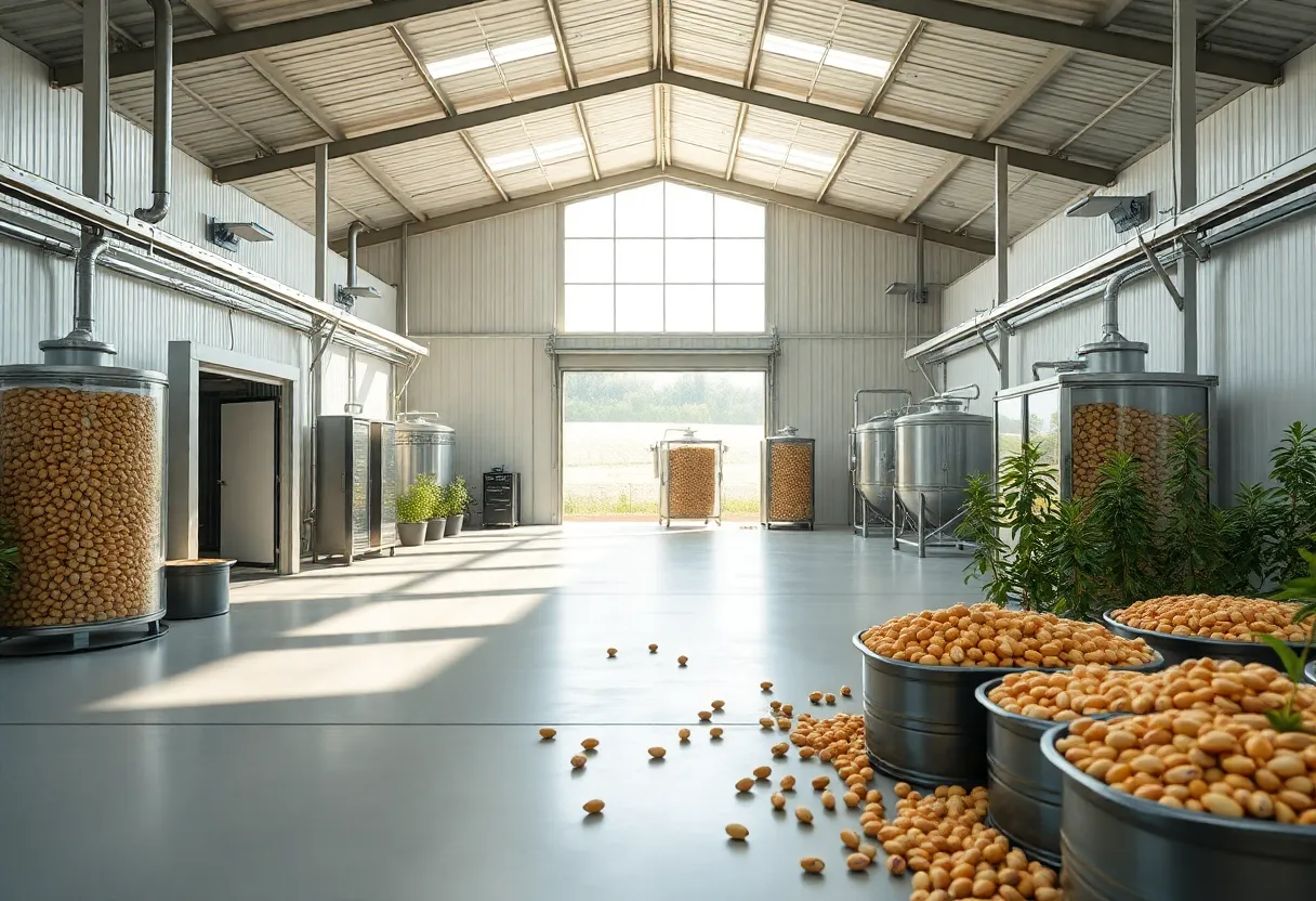 New Setton Pistachio processing facility in Zamora, California
