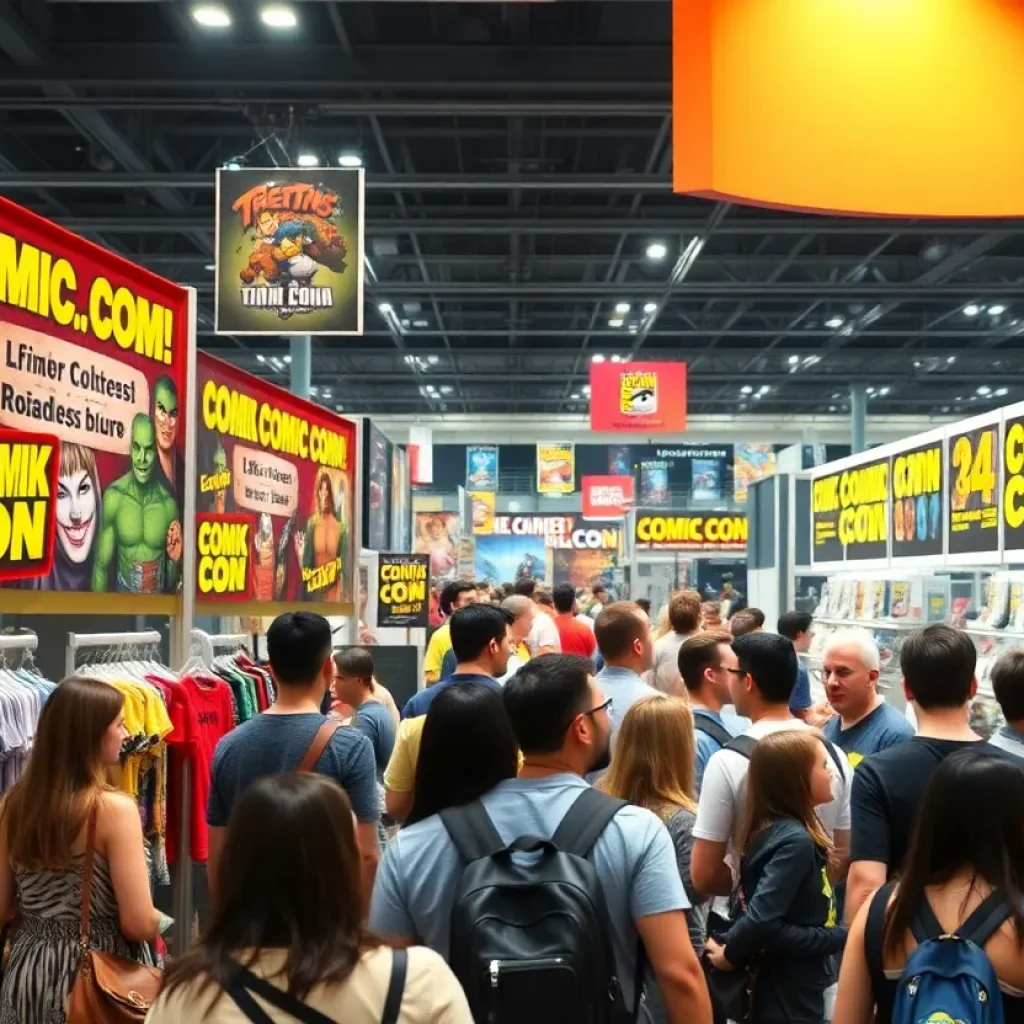 UDON Entertainment booth filled with exclusive merchandise at Comic-Con