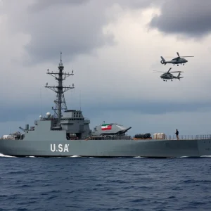 USS Fitzgerald confronted by Iranian helicopter in Gulf of Oman