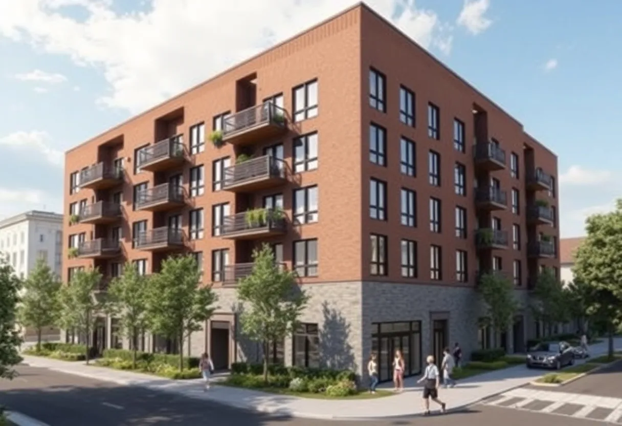 Rendering of affordable housing project at 101 Ash Street in San Diego