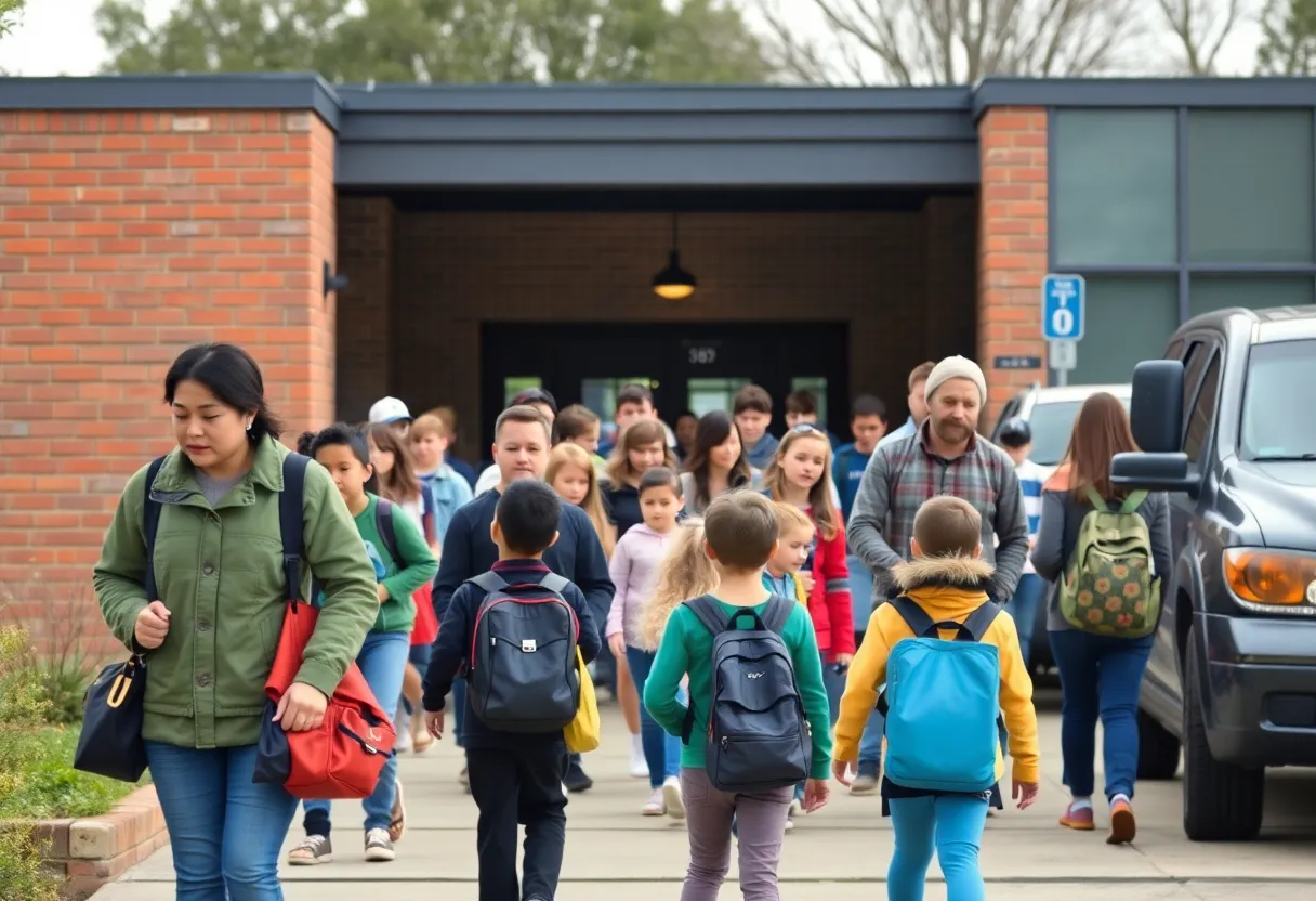 Camarena Elementary School drop-off area impacted by ICE arrest