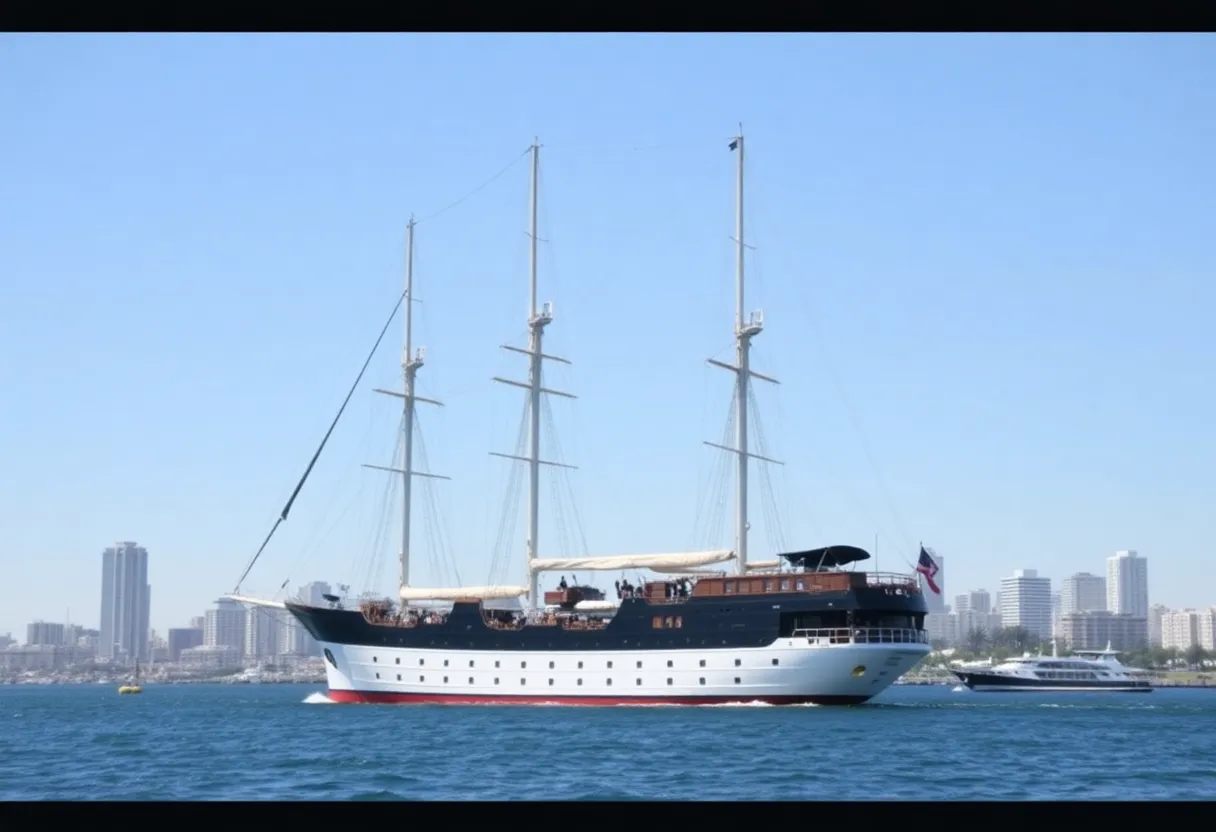 Coast Guard's tall ship Eagle docked in San Diego