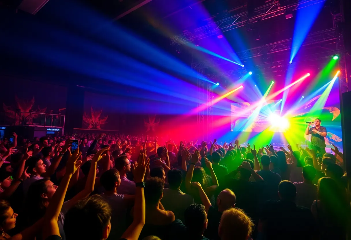 Doechii performing live at a concert