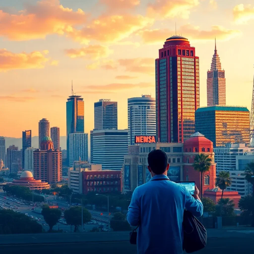 Artistic depiction of Los Angeles for California Post launch