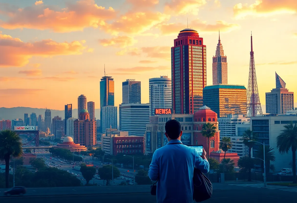 Artistic depiction of Los Angeles for California Post launch
