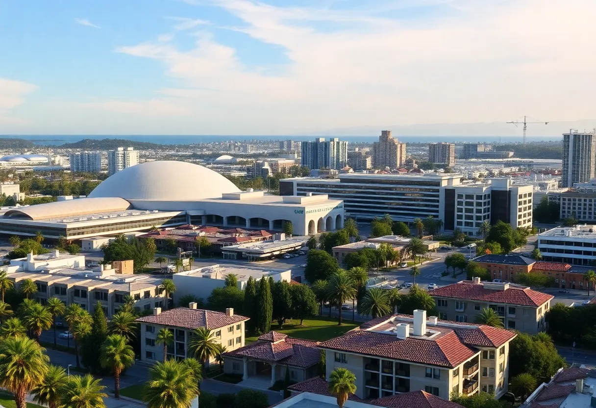 San Diego Convention Center with hotels nearby