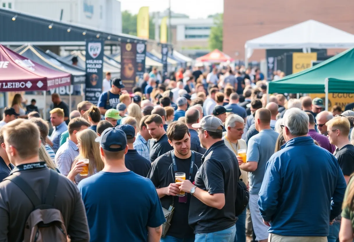 Attendees enjoying the San Diego Craft Beer Con with various craft beers and educational sessions