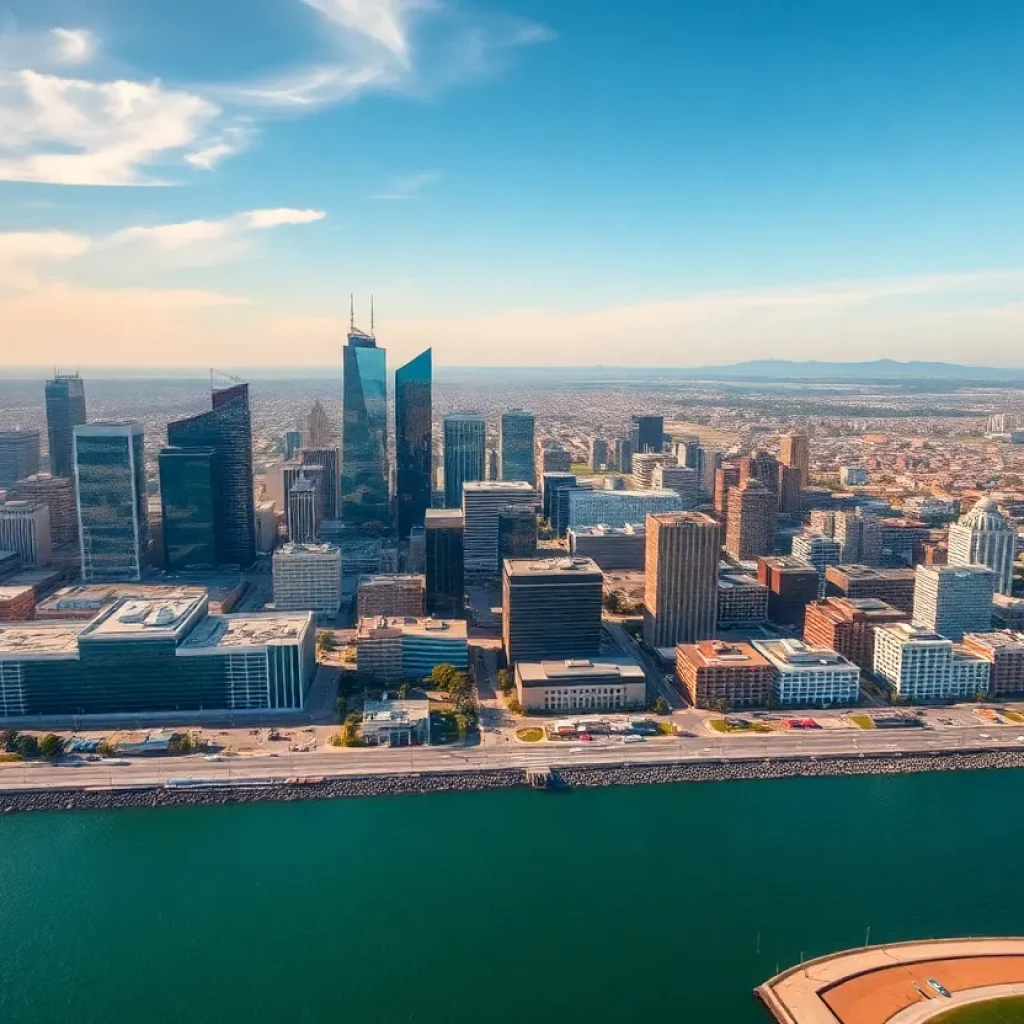 Aerial view of San Diego showcasing the tech industry and startup growth.