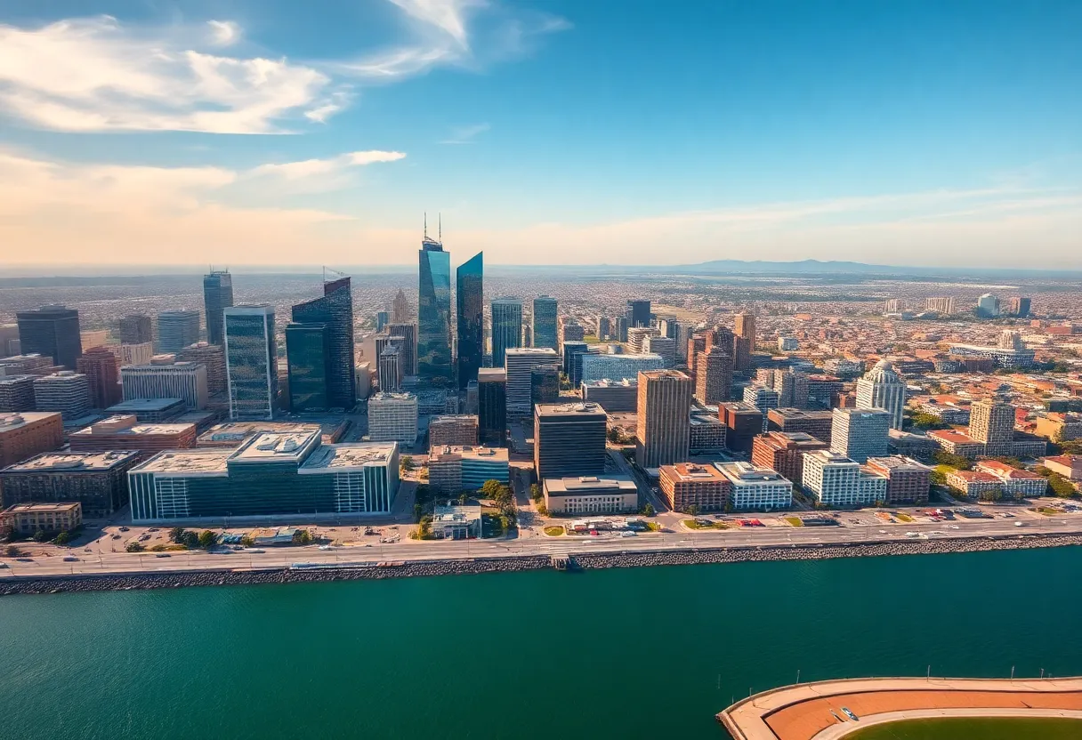 Aerial view of San Diego showcasing the tech industry and startup growth.