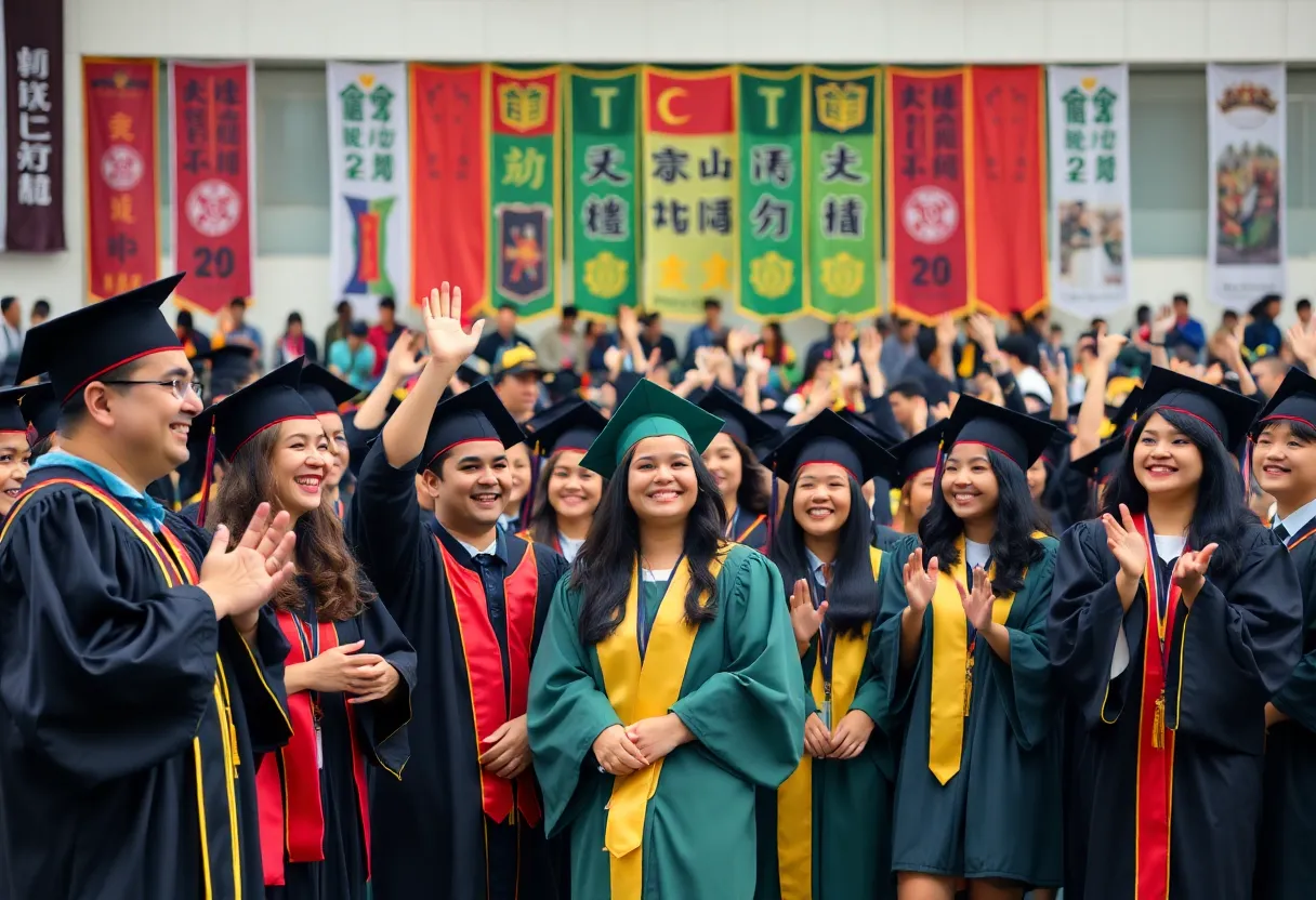 San Diego State University faculty and students at the All-University Convocation