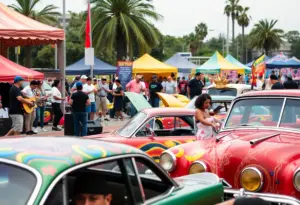Crowd enjoying live music at the Chicano Music Festival