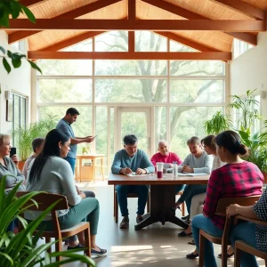 A vibrant community center dedicated to recovery support.