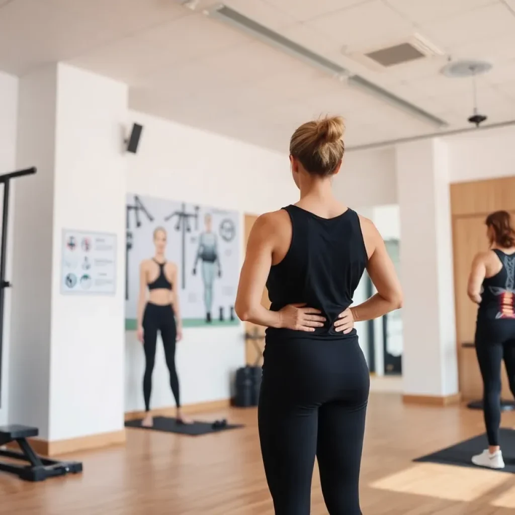 Interior of a fitness studio focused on biomechanics and chronic pain relief.