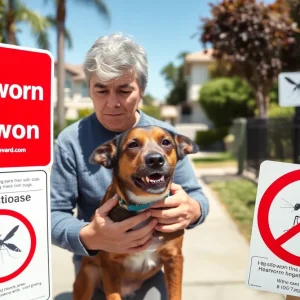 Pet owner concerned about heartworm disease in San Diego