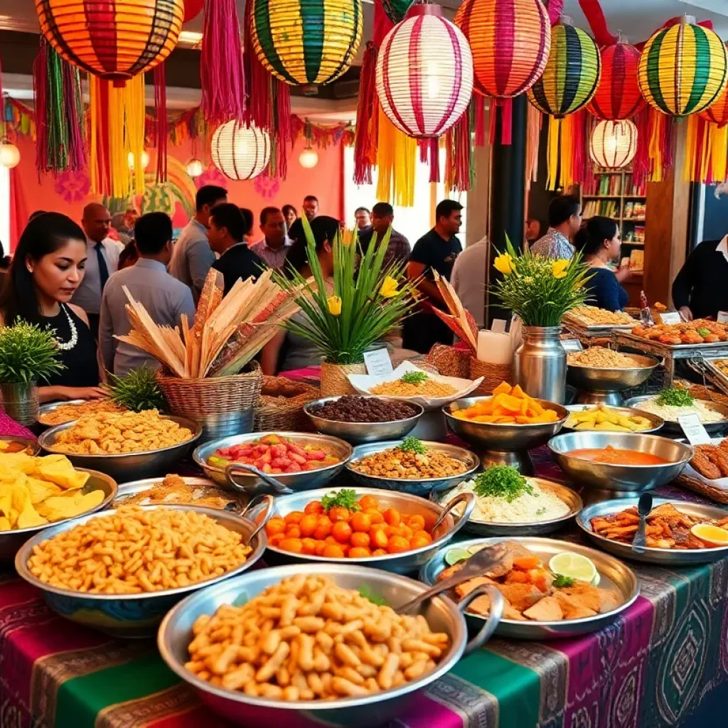 Diverse regional Mexican dishes displayed during Hispanic Heritage Month celebrations