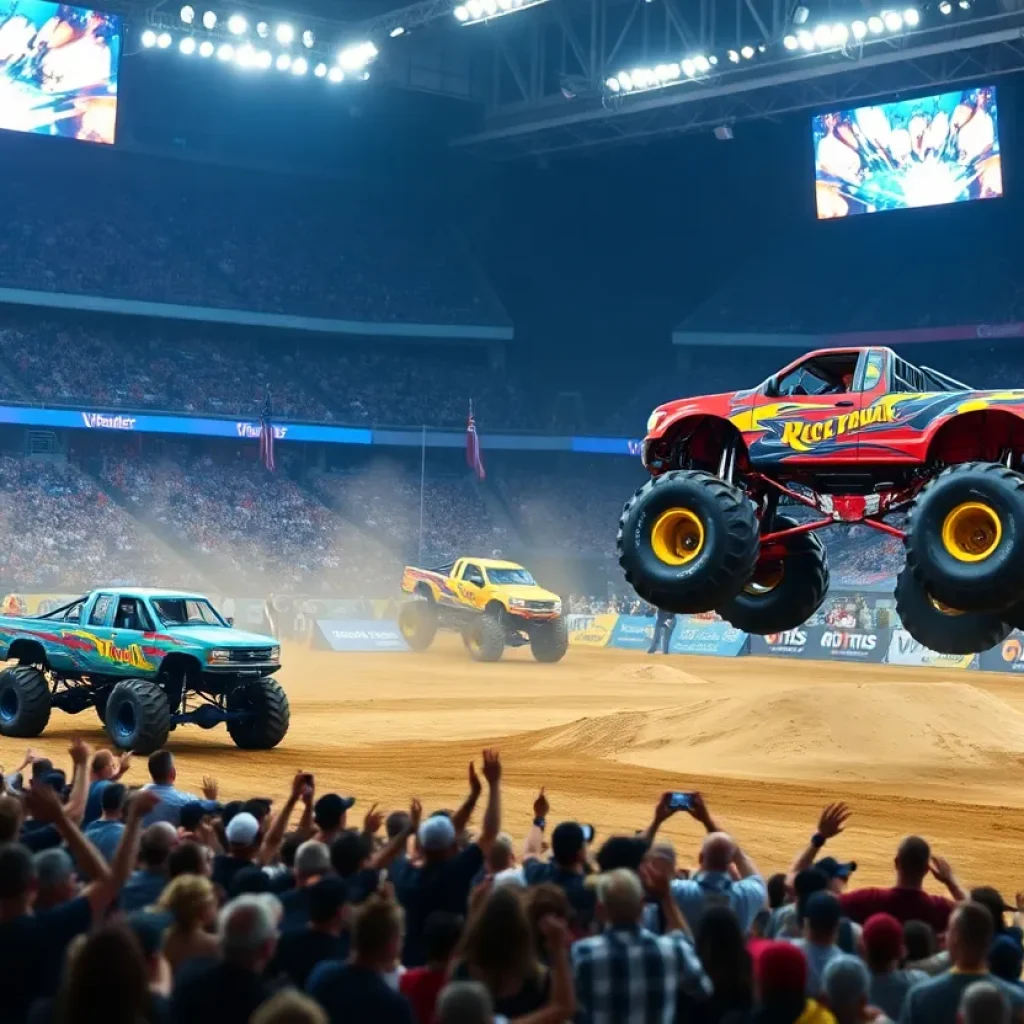 Exciting monster truck performances at Hot Wheels Monster Trucks Live