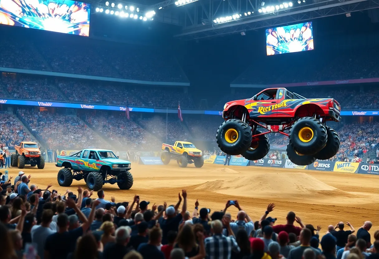 Exciting monster truck performances at Hot Wheels Monster Trucks Live