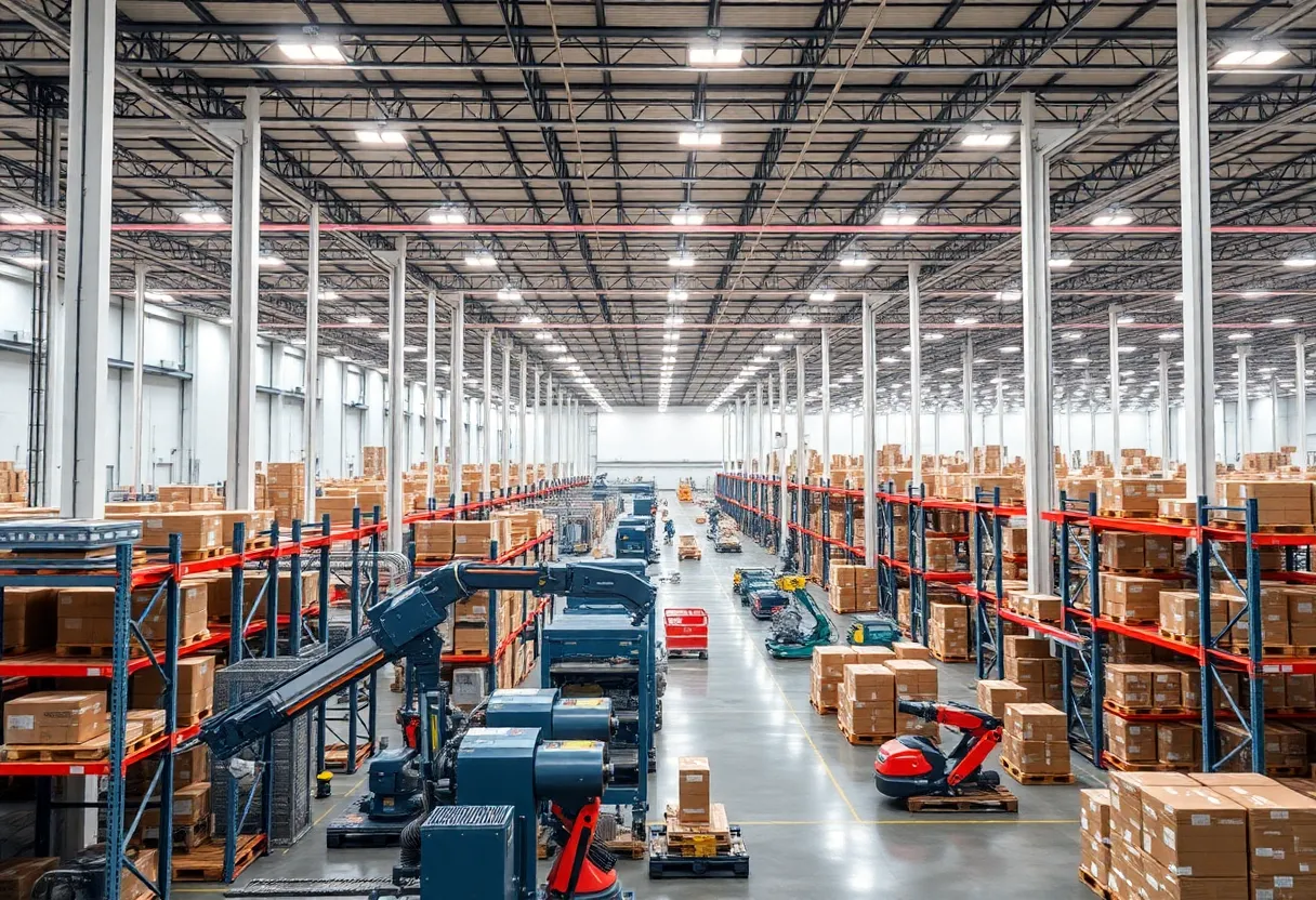 iHerb fulfillment center showcasing advanced technology and logistics