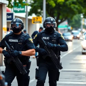 Federal agents conducting immigration enforcement