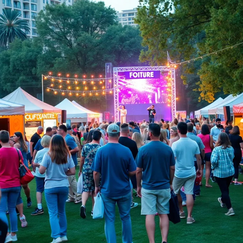 Festival goers at Labor Day weekend events in San Diego