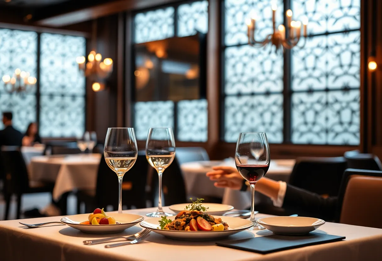 Multi-course meal at Lilo restaurant in Carlsbad