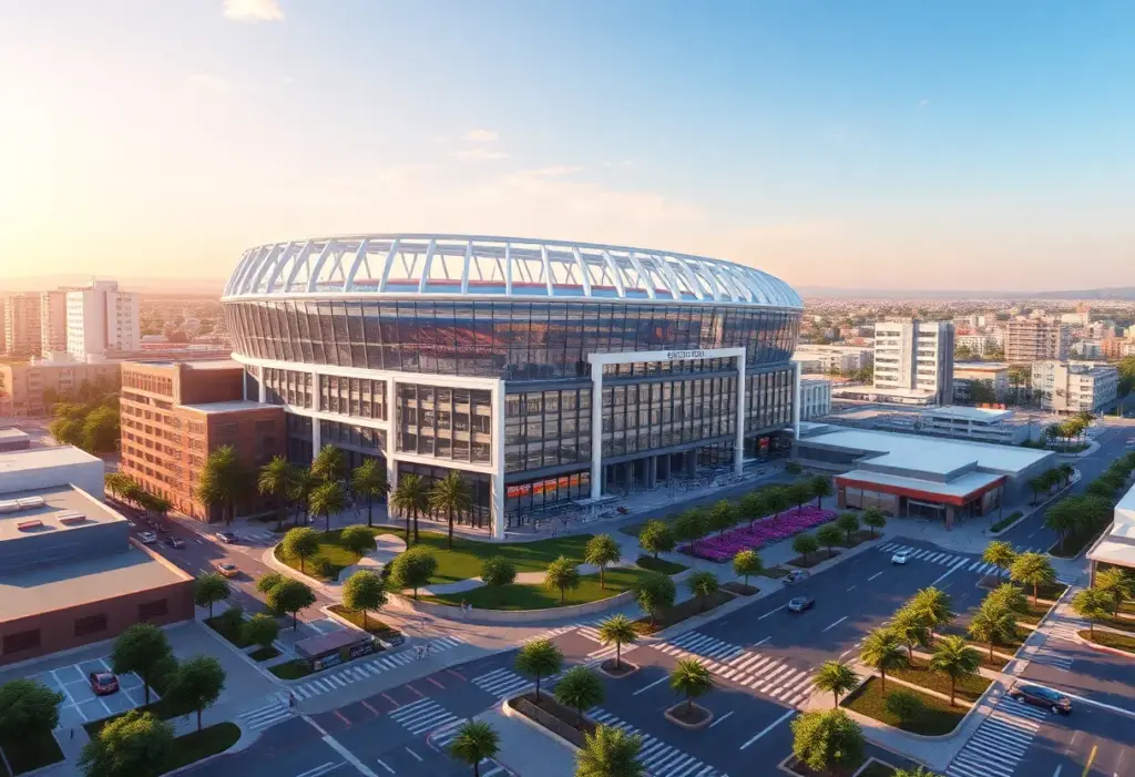 Conceptual image of the Midway Rising redevelopment site in San Diego