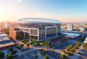 Conceptual image of the Midway Rising redevelopment site in San Diego