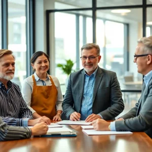 Consultants working with restaurant owners on payroll compliance