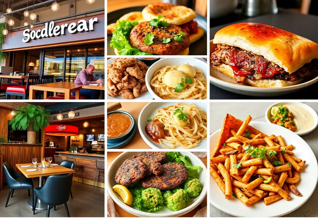 Collage of new dining experiences in San Diego